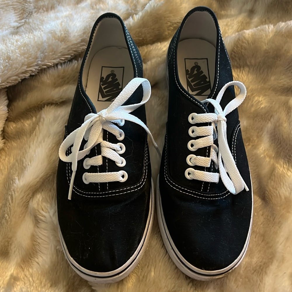 Vans Authentic Black sneakers, size 8 women's